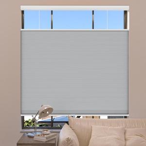 MYshade Top Down Bottom Up Shade Cordless Cellular Shades Blackout Blinds for Indoor Windows Room Darkening Window Blinds & Shades Easy to Install 29" W X 72" H (Grey)