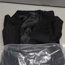 MAGE MALE Men's Slim Fit 3 Piece Suit One Button Solid Shawl Lapel Blazer Jacket Vest Pants Set with Tie Pocket Square, Size: Small (Black)