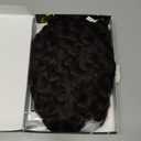 DOcute 150% Density Dark Brown Short Pixie Cut Wig 15A Brazilian Virgin Hair Wig with Bangs Short Wigs Salt And Pepper Glueless Curly Wig Human Hair Pre Plucked Pre Cut No Knots And No Hair Loss (#6)
