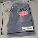 Flamingals Straight Leg Jeans for Women Low Rise Flamingo Stretch Jeans Skinny Wide Leg Denim Pants, Mid Blue (S)