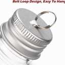 Milisten 10pcs Christmas Drink Balls Juice Bottles Clear Ornament Balls Christmas Fillable Booze Tree Ornaments Water Bottle Bulbs Xmas Booze Pendant Ball for Party 5.07ounce, Silver