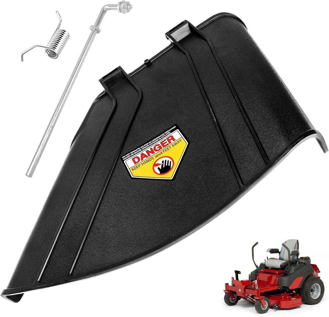 AMTHKNO 137-7046 Deflector Chute for Toro Exmark Quest Time-Cutter E-Series 42" Mower 75742W 74705 75742TA 75748 75749 SW4200 ZS4200S 75742 74665 74667 74677 74711, Inclusion Mounting Hardware