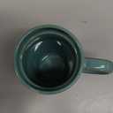 Bosmarlin Ceramic Travel Coffee Mug with Handle and Lid, 18 oz, Portable Coffee Cup for Car Cup Holder, Microwave and Dishwasher Safe, Reactive Glaze (Peacock Blue)