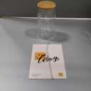 LIBWYS 12oz Double Wall Drinking Glass Cups with Bamboo Lids and Straws, 1 Pc Set Condensation Resistant Insulated Glass Can Tumblers for Cold Drinks, Iced Coffee, Tea, Juice, Cleaning Brush