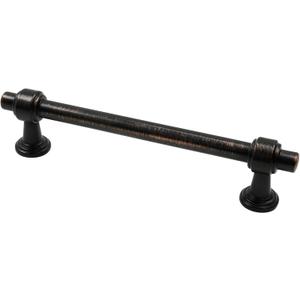 Alzassbg 10 Pack Oil Rubbed Bronze Cabinet Pulls, 5 Inch(128mm) Hole Centers Cabinet Handles Kitchen Hardware Straight Bar for Cabinets and Drawer AL3505ORB