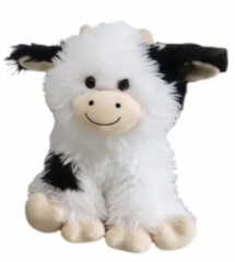 Holiday Home 14" Fluffy Cow Plush