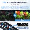 AQQA 24/7 Aquarium Light with Timer, Full Spectrum LED Fish Tank Light