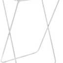 Honey-Can-Do Easy-Fold Collapsible Clothes Drying Rack, Sturdy Metal Laundry Rack Holds 40 lbs, Space-Saving Foldable Towel Rack for Indoor Outdoor Use, Non-Skid Feet, White
