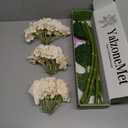 YalzoneMet 3 PCS Champagne Pink Hydrangea Artificial Flowers 21 inches Real Touch Faux Latex Hydrangea Flowers for Wedding Tables Centerpieces Boho Fake Flowers for Party Home Kitchen Decor