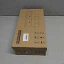 Bathroom Toothbrush Holder Wall Mounted with Automatic Toothpaste Dispenser - 5 Toothbrush Slots, 2 Drawers, No Drilling Bathroom Organizer for Toothbrushes, Toothpaste, Cosmetics, Razors - White