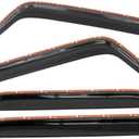 Fits Window Visors Rain Sun Guard Deflector Smoke/Tinted Acrylic FZWDJW074