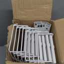 Over The Door Pantry Organizer, 8-Tier Wood & Metal Over The Door Organizer with Adjustable Basket, Hanging Spice Rack, Door Organization and Storage for Kitchen Pantry Door Cabinet, White