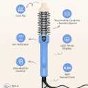 Farery Mini Thermal Brush for Short Hair, 1.2 Inch Ionic Heated Curling Brush, 3 Heat Settings up to 410F, Tourmaline Ceramic & Keratin Barrel, Dual Voltage Travel Hot Brush with Cool Tip