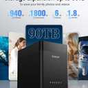 ORICO 5 Bay Hard Drive Enclosure Supports 2.5/3.5 inch Drives | Magnetic USB 3.0 to SATA HDD Docking Station Case with 12V/6.5A Power Adapter for Family Storage, Video Editing & Backup. 