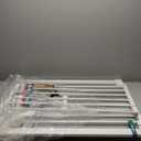 BABELIO 36 Inch Extra Tall Baby Gate with Cat Door, 29-48" Metal Pet Door for Stairs, Doorways, Auto Close, Easy Walk Thru,White