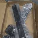 12 Pack - 12 inch Black Hidden L Shelf Bracket (1/5 Inch Thicked) Iron Floating Shelf Brackets Rustic Industrial Metal Brackets for Shelf Support