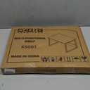 MARTY Kitchen Countertop Organizer Cabinet Shelf, 17x12.4 Large Spice Racks Counter Shelf Microwave Oven Rack Desktop Storage Organization for Kitchen, Office, Metal & Wood, Rustic Brown