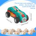 12 Pieces Wood DIY Car Toys Paintable Race Cars Unfinished Wooden Toy Painting Crafts Kit for Student Easy Woodworking Set Kid Family Activities Arts and Crafts Kit, Small