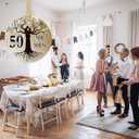 50th Anniversary Wedding Ornament 2025 Christmas Hanging for Couple,50 Years as Mr and Mrs Presents,Xmas Wedding Gift for Parents,Ceramic Ornament for 50th Husband&Wife Married (2.9")