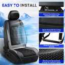 FLORICH Cooling Car Seat Cover, Ventilated Seat Cushion Cooling Car Seat Pad for Summer Driving with 8 Powerful Turbo Fans Universal Fit for Car SUV Truck Van-Grey