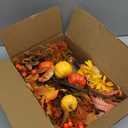 Fall Decor, 5PCS Artificial Autumn Pumpkin Plant Floral Stems Decorations, for Home Weeding Vase Arrangement Harvest Thanksgiving Holiday Branches Indoor Decor.