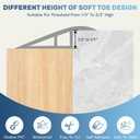 Vinyl Floor Transition Strip Door Threshold Self Adhesive 36 inch, Thresholds for Doorways, Edge-Reducer Transition-Strips for Door/Floor (Wood Grain Gray)