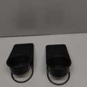 2PCS Drinking Cup Holder Clip, Kalolary Desk Bottle Cup Stand DIY Glass Clamp Storage Saucer Clip Water Coffee Mug Holder Saucer Clip Design for Home & Office, Black