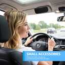 Sunglass Holder for Car Visor Clip, Vehicle Visor Accessories Sunglass Holder, Visor Accessories Sunglasses Holder for Car and Truck to Place Sunglass (Black)