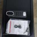 3.4 Cuft Large Home Safes Water and Fireproof with Digital Keypad & Key Lock, Security Safes for Home with DIY Removable Shelf, Anti-Pry Safe Box for Money Documents Jewelry, 19.69"H x13.78"W x 12.2"D