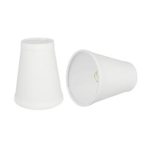 Aspen Creative 32661-9B, Empire Clip-On Chandelier Lamp Shade, Off-White, 2 1/2" Top x 4" Bottom x 5" Slant Height, Set of 9