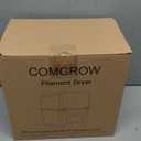 Comgrow 3D Printer Filament Dryer Box, Comgrow 3D Filament Storages, Keeping Filaments Dry During 3D Printing, Compatible with 1.75mm/2.85mm PLA ABS Material, Filament Dehydrator, Spool Holder (Transparent)