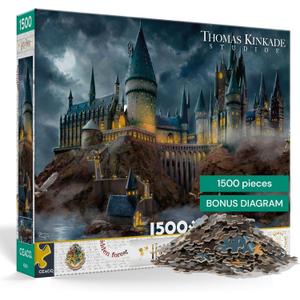 Ceaco - Thomas Kinkade - Harry Potter - Hogwart's Castle - 1500 Piece Jigsaw Puzzle