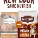 Nutrish Dry Dog Food, Turkey, Brown Rice & Venison Recipe for Weight Management, 5.5 Pounds