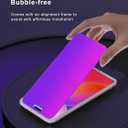 3 x Compatible for iPhone 16 Pro Max Privacy Screen Protector 6.9 Inch, Purple Gradient Anti Spy Anti Blue Light HD Screen Protector Tempered Glass Easy Installation