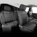 Full Set car seat Covers for Toyota Tundra 2022-2026,Faux Leather Waterproof Pickup seat Covers Custom fit for Toyota Tundra Accessories, for Truck seat Covers 2022 2023 2024 2025 2026 SR SR5