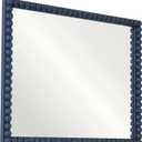 Mirrors, Solid Wood Beads Frame, Rectangular, 24" X 32" (Navy Blue)