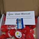 LANKER 24 Pack LED Tea Lights Candles, Flickering Red Flameless Tealights, Long Lasting Battery Operated Fake Candles, Decoration for Wedding, Halloween and Christmas (Red  24pcs)