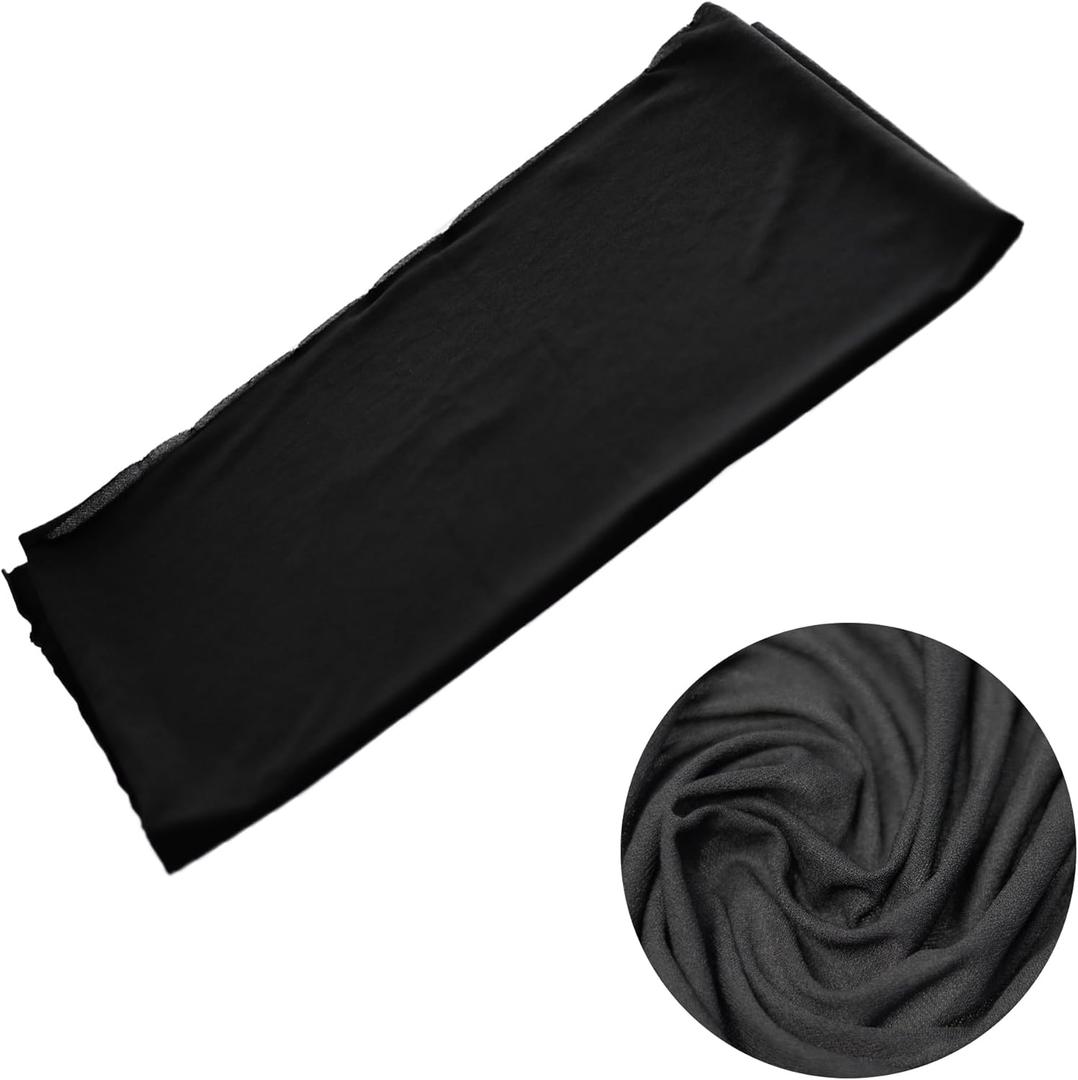 Speaker Grill Cloth, Black Stereo Mesh Fabric for Home Theater, Stage, KTV, Vintage & Automotive Speakers Repair - 69" x 20" (175 x 50 cm)