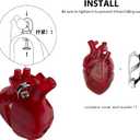 AirPods 4 Case, Heart-Shaped Liquid Silicone Protective Cover 2024, Compatible with AirPods 4th Gen, Clear Shockproof and Anti-Drop Full Protection Case for Women and Men (Red)