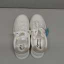 Vepose White Casual Walking Sneakers for Women Fashion Comfortable Slip On Low Top 8013 Shoes, Size 7
