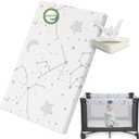 YENING Pack and Play Mattress Topper Baby Pack N Play Mattresses for Playpen and Playard with Washable Cover 38"x26"x1", 1 Pack Firm Foam
