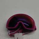 Ski Snowboard OTG Goggles, HD Mirrored Anti-Fog Goggle for Men Women (Vlt 16% / Rose Red Lens(frame))