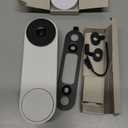 Google Nest Doorbell (Wired, 3rd Gen) - 2K Video and Gemini, Live View, Night Vision, 2-Way Audio - Works with Google Home - 2025 Model - Snow