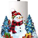Winter Decorations Snowman Decor Indoor, Christmas Kitchen & Bathroom Decor Decorations for Home - Snowman Winter Xmas Paper Towel Holder Stand Accessories