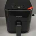 3 Qt Compact Air Fryer with Non-Stick Basket and Rack, User Friendly Simple Touchscreen, Cook in Simple Steps, Low-Oil Cooking Small Air Fryer, Space Saving Cooker