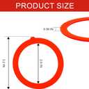 6 Pack Flush Valve Seal for Kohler Toilets,Toilet Tank Parts GP1059291 Silicone Replacement - Upgraded Leak-Proof Gasket Seal Kit Compatible with Kohler Canister, K-GP1059291