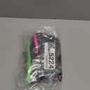 BMJL Women's High Waisted Bikini Ribbed Two Piece Swimsuit High Cut Color Block Adjustable Straps Bathing Suit (Rainbow Black043) Small