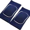MINILUJIA Soft Breathable Knee Pads for Kid Elastic Nonslip Sponge Sleeves Flexible Children Knee Support Protector Sleeves Cover One Pair (Medium, Blue)