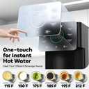 Instant Hot Water Dispenser Countertop for Rapid Heating, Electric Kettle with 6 Temperature Settings & 4 Volume Options, Water Boiler with 3L Removable BPA-Free Water Tank