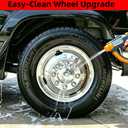 16" Stainless Steel Wheel Simulators, 8 Lug Snap-On RV Hubcaps,16 Wheel Cover Compatible with GMC 3500, Ford F350, E350/E450 Van, Dodge Ram 3500